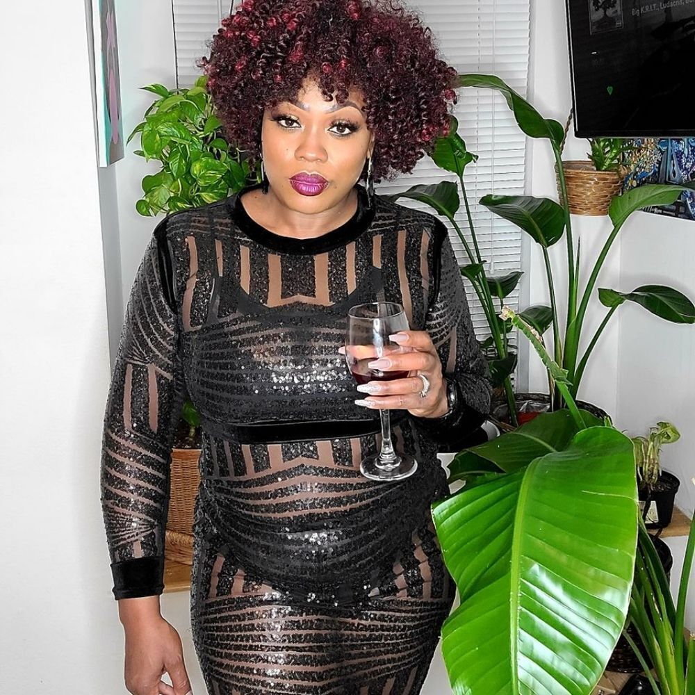 Sequin Velvet Velour Midi Dress